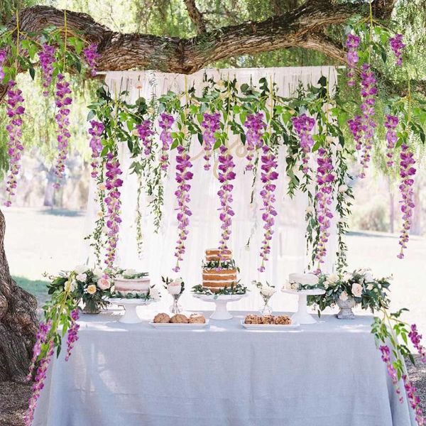 wisteria vine rattan hanging garland artificial fake silk flower string for home garden office wedding decor decorative flowers & wreaths
wisteria vine rattan hanging garland artificial fake silk flower string for home garden office wedding decor decorative flowers & wreaths