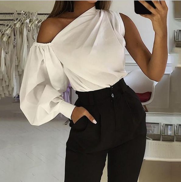 women's t-shirt 2021 fashion women summer long sleeve tshirts off shoulder balck all-match casual solid elegant plus size blusas, White
women's t-shirt 2021 fashion women summer long sleeve tshirts off shoulder balck all-match casual solid elegant plus size blusas, White
