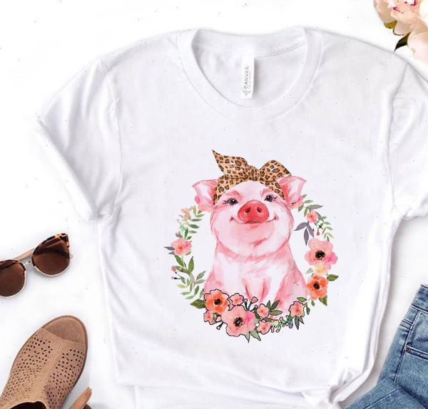 female t shirt women shirts leopard bandana pig bow sunflower floral print harajuku cartoon 90s, White
female t shirt women shirts leopard bandana pig bow sunflower floral print harajuku cartoon 90s, White