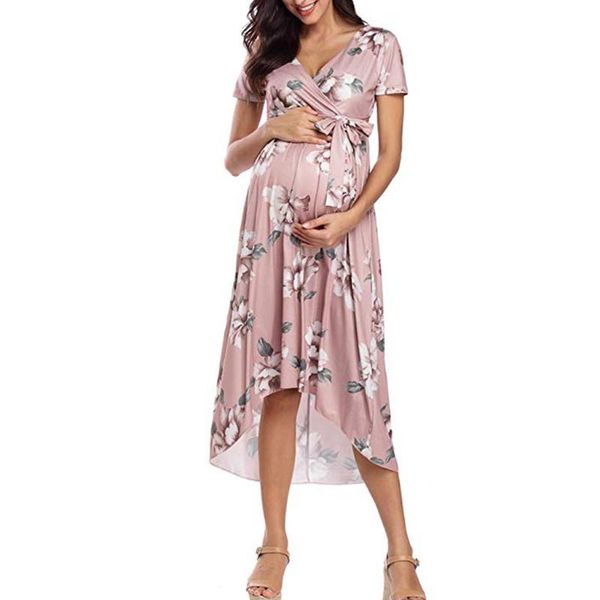 maternity dresses 2021 women's pregnanty short sleeve lrregularity bandage floral print long summer dress comfortable sundress, White
maternity dresses 2021 women's pregnanty short sleeve lrregularity bandage floral print long summer dress comfortable sundress, White