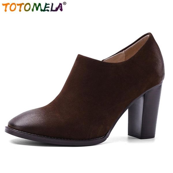 dress shoes totomela 2021 vintage single ladies genuine leather quality classic spring summer high heel women pumps, Black
dress shoes totomela 2021 vintage single ladies genuine leather quality classic spring summer high heel women pumps, Black