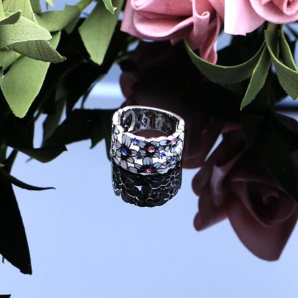 blue sapphire pure 925 silver ring jewelry for women enamel flower luxury party cocktail ruby gift cluster rings, Golden;silver
blue sapphire pure 925 silver ring jewelry for women enamel flower luxury party cocktail ruby gift cluster rings, Golden;silver