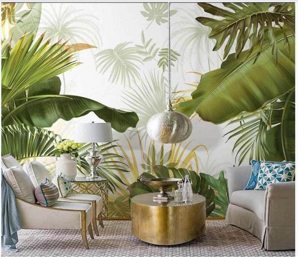 custom po wallpaper for walls 3 d mural european hand painted tropical leaves fresh plant indoor luxury background wall paper wallpapers
custom po wallpaper for walls 3 d mural european hand painted tropical leaves fresh plant indoor luxury background wall paper wallpapers