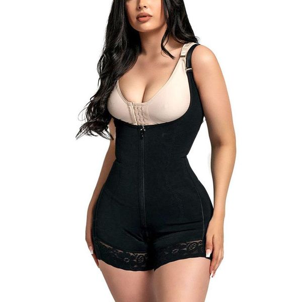 women's shapers double compression with abdominal reinforcement to flatten abdomen central zipper, Black;white
women's shapers double compression with abdominal reinforcement to flatten abdomen central zipper, Black;white