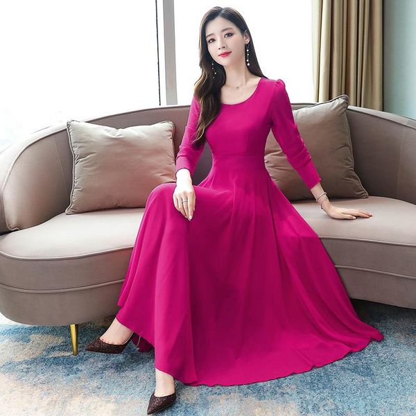 casual dresses 2021 vintage solid long sleeve maxi autumn winter 3xl plus size chiffon midi dress elegant women bodycon party vestidos, Black;gray
casual dresses 2021 vintage solid long sleeve maxi autumn winter 3xl plus size chiffon midi dress elegant women bodycon party vestidos, Black;gray