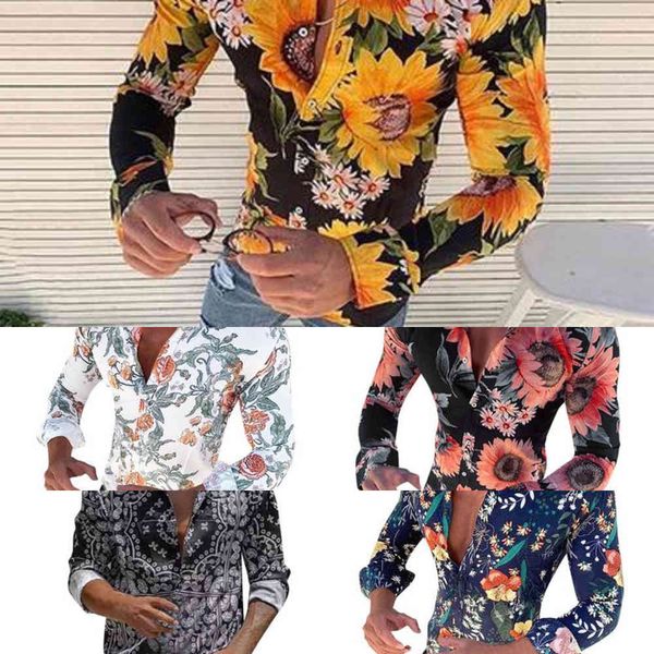 2021long casual men's sleeve floral shirt fashion shirts rose flower 3d printed turn-down collar slim fit for mens clothing, White;black
2021long casual men's sleeve floral shirt fashion shirts rose flower 3d printed turn-down collar slim fit for mens clothing, White;black