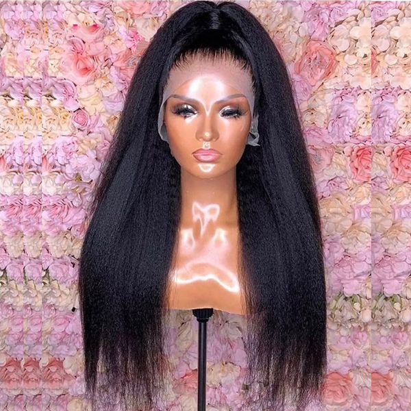 colored long kinky straight lace front wig for women with babyhair high temperature fiber daily wear middle part deep part glueless natural, Black;brown
colored long kinky straight lace front wig for women with babyhair high temperature fiber daily wear middle part deep part glueless natural, Black;brown