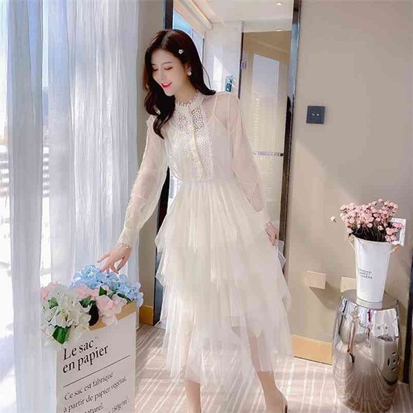 spring autumn women's dress korean style pure color sling mesh bottoming long-sleeved two-piece es qx894 210507, Black;gray
spring autumn women's dress korean style pure color sling mesh bottoming long-sleeved two-piece es qx894 210507, Black;gray