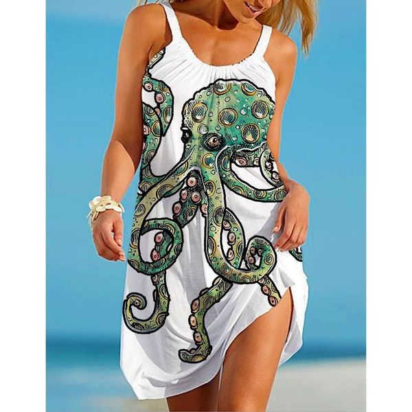 simple long-sleeved round neck strap new style 3d printing loose summer beach seabed animal ocs sling sleeveless casual dress, Black;gray
simple long-sleeved round neck strap new style 3d printing loose summer beach seabed animal ocs sling sleeveless casual dress, Black;gray