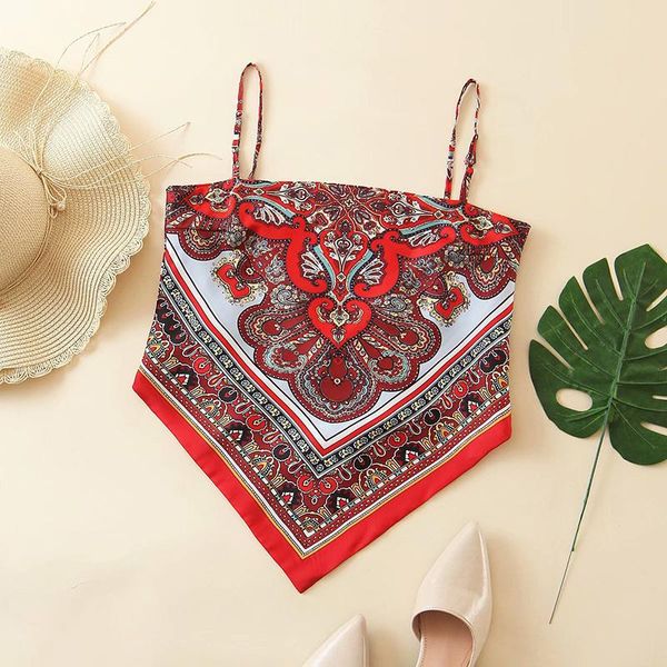 women's tanks & camis summer ladies fashion style retro totem printing sleeveless camisole v-neck knotted halter regular bellyband for, White
women's tanks & camis summer ladies fashion style retro totem printing sleeveless camisole v-neck knotted halter regular bellyband for, White