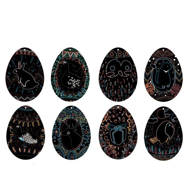 party favor 24 pieces easter egg scratch art for birthday decoration with pen and colorful ribbon
party favor 24 pieces easter egg scratch art for birthday decoration with pen and colorful ribbon