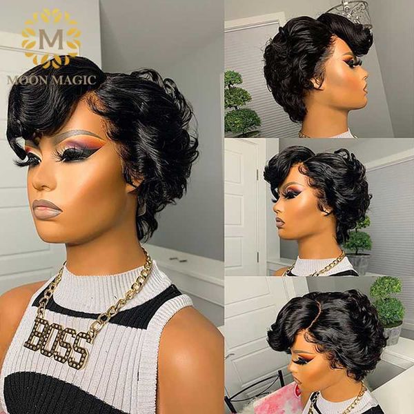 lace wigs short wig pixie cut human hair loose deep wave hd transparentwigs for women brazilian remy pre plucked, Black;brown
lace wigs short wig pixie cut human hair loose deep wave hd transparentwigs for women brazilian remy pre plucked, Black;brown