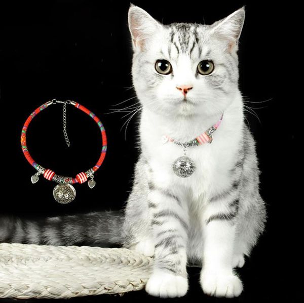 cat collars & leads 1pc adjustable personalized retro pets cats necklace with hollow bell ornaments pet supplies puppy collar decoration
cat collars & leads 1pc adjustable personalized retro pets cats necklace with hollow bell ornaments pet supplies puppy collar decoration