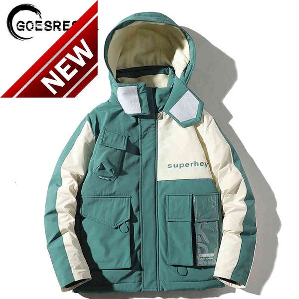goesresta 2021 brand new men's down jacket fashion wild street tide thickened 90% white duck winter warm coat, Black
goesresta 2021 brand new men's down jacket fashion wild street tide thickened 90% white duck winter warm coat, Black