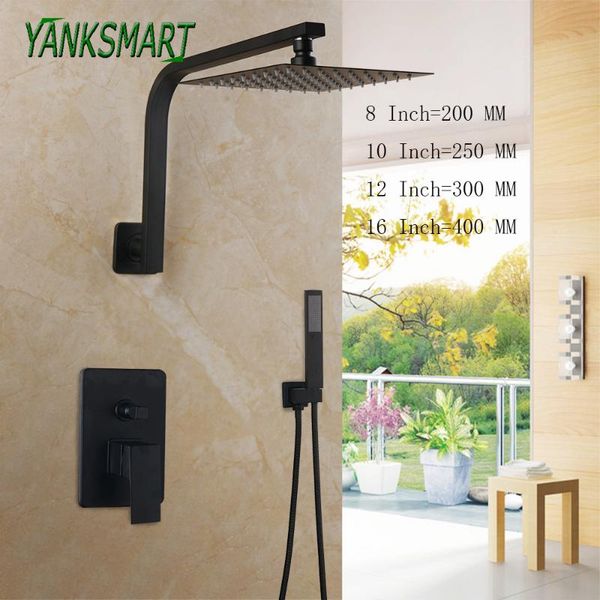 bathroom black 8''10''12''16'' wall mounted shower set square waterfall faucet cold & water mixer ta
bathroom black 8''10''12''16'' wall mounted shower set square waterfall faucet cold & water mixer ta