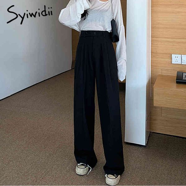 syiwidii suit pants women loose straight office lady high waist wide leg pants casual korean solid elegant black trousers women 210417, Black;white
syiwidii suit pants women loose straight office lady high waist wide leg pants casual korean solid elegant black trousers women 210417, Black;white