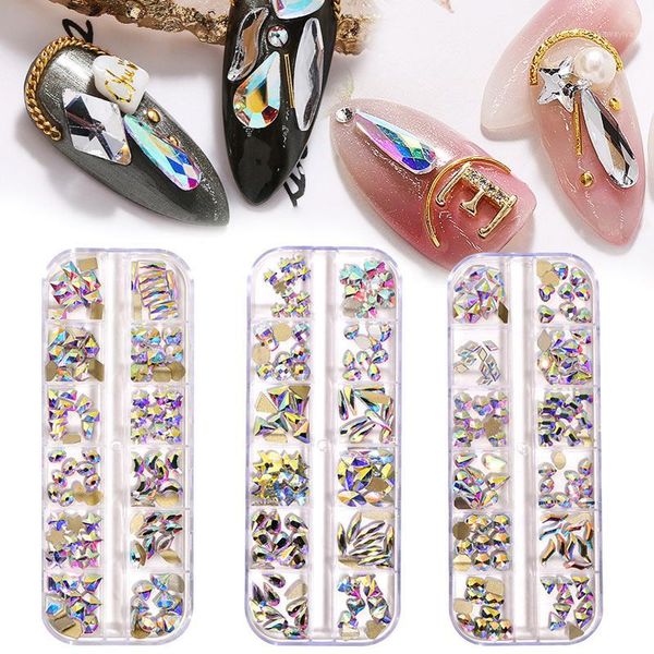 glass mix shape 3d nail art rhinestones 120pcs crystal ab flatback gel polish for decorations h10201, Silver;gold
glass mix shape 3d nail art rhinestones 120pcs crystal ab flatback gel polish for decorations h10201, Silver;gold