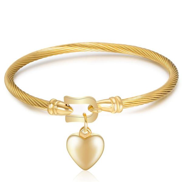 bangle gold color stainless steel chain bracelet heart pendant charm bracelets for men women 2021 religious jewelry, Black
bangle gold color stainless steel chain bracelet heart pendant charm bracelets for men women 2021 religious jewelry, Black