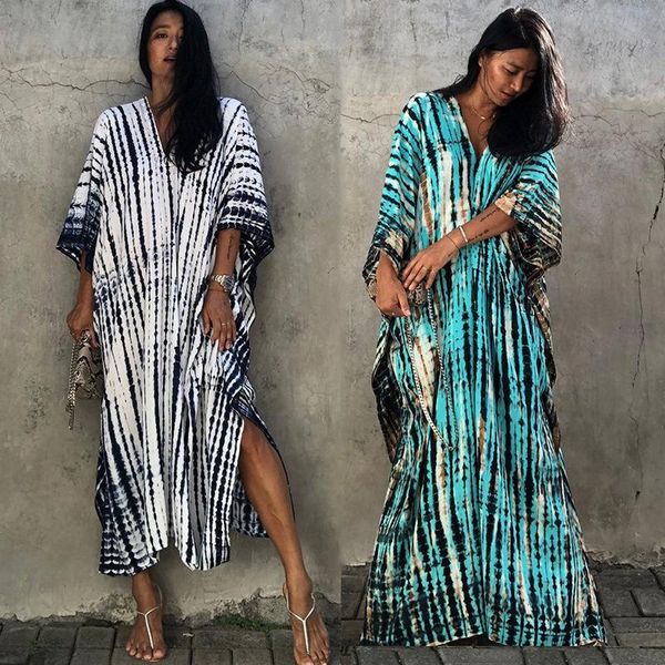 women's swimwear 2021 bohemian striped print women beach dress bathing suit cover up summer tunic for woman beachwear bikini ups, White;black
women's swimwear 2021 bohemian striped print women beach dress bathing suit cover up summer tunic for woman beachwear bikini ups, White;black