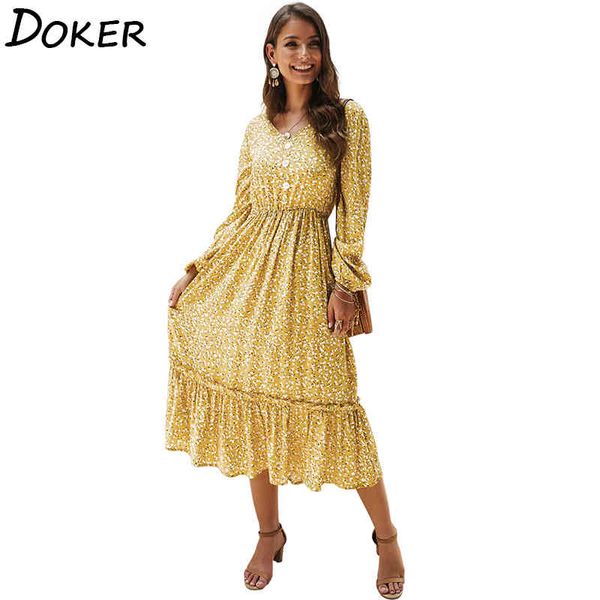 floral print bandage long sleeve women dress elegant all-match buttons decoration ladies long dresses 210423, Black;gray
floral print bandage long sleeve women dress elegant all-match buttons decoration ladies long dresses 210423, Black;gray