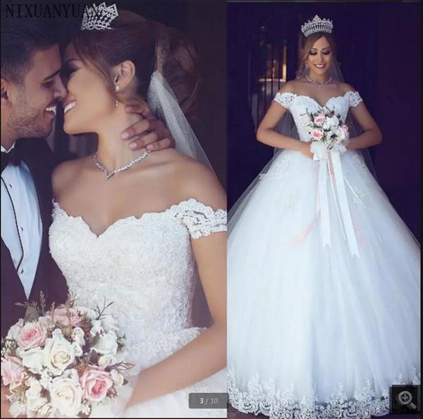 vestidos de novia 2021 beaded lace appliques wedding dress off the shoulder vintage princess puffy corset bride dresses floor length modest, White
vestidos de novia 2021 beaded lace appliques wedding dress off the shoulder vintage princess puffy corset bride dresses floor length modest, White