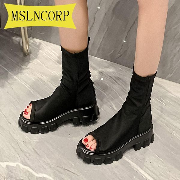 boots plus size 34-46 woman summer open toe long leisure 5cm wedge heel black punk goth high knee female shoes
boots plus size 34-46 woman summer open toe long leisure 5cm wedge heel black punk goth high knee female shoes
