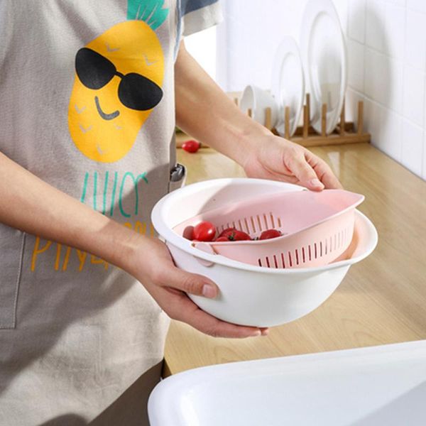 colanders & strainers 1 pcs fashion double drain basket bowl washing kitchen strainer noodles vegetables fruit gift easy to use
colanders & strainers 1 pcs fashion double drain basket bowl washing kitchen strainer noodles vegetables fruit gift easy to use