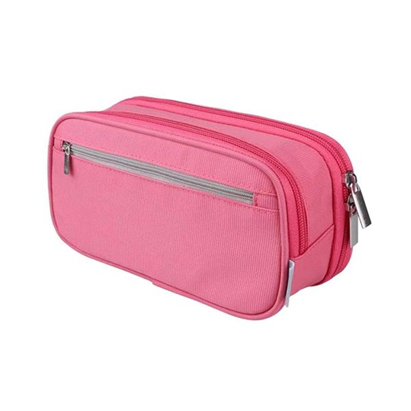 pencil bags 3 layers desknylon case mesh pocket pen bag double zipper large capacity cosmetics gift office school supplies ruler
pencil bags 3 layers desknylon case mesh pocket pen bag double zipper large capacity cosmetics gift office school supplies ruler