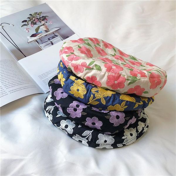 berets korean flower beret hat female summer fashion sweet and cute street shooting net red painter, Blue;gray
berets korean flower beret hat female summer fashion sweet and cute street shooting net red painter, Blue;gray