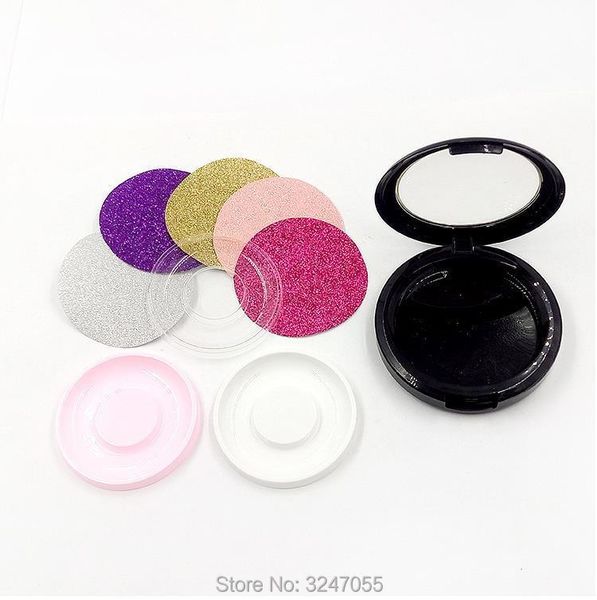 storage bottles & jars 100pcs/lot 58mm empty elegant fake eyelashes packing case, plastic fashion false refillable box, diy package