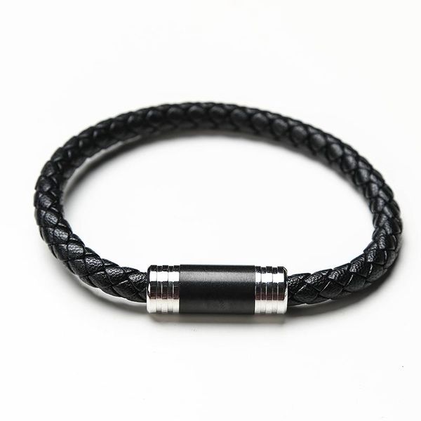 charm bracelets stainless steel men's punk fashion leather braided bracelet magnetic buckle valentine's day gift bangles, Golden;silver
charm bracelets stainless steel men's punk fashion leather braided bracelet magnetic buckle valentine's day gift bangles, Golden;silver