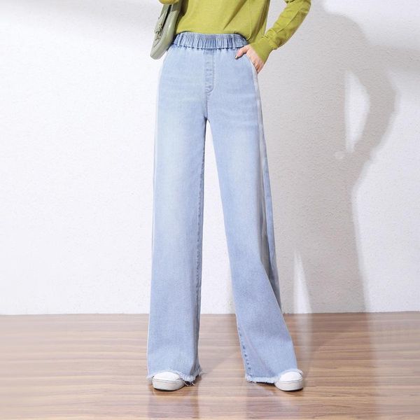 women's jeans 2021 summer korean large burr wide leg high waist loose straight tube drape pants, Blue
women's jeans 2021 summer korean large burr wide leg high waist loose straight tube drape pants, Blue