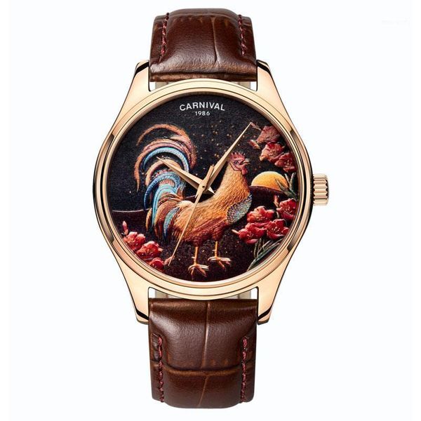 carnival men's watches japan miyota automatic mechanical clock sapphire reloj hombre waterproof watch men c515g-1 wristwatches, Slivery;brown
carnival men's watches japan miyota automatic mechanical clock sapphire reloj hombre waterproof watch men c515g-1 wristwatches, Slivery;brown