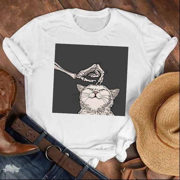 women lady cartoon womens cute cat funny 90s short sleeve shirt clothes female print t tee top, White
women lady cartoon womens cute cat funny 90s short sleeve shirt clothes female print t tee top, White
