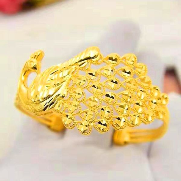 peacock bracelet bangle women jewelry 18k yellow gold filled wedding party gift, Black
peacock bracelet bangle women jewelry 18k yellow gold filled wedding party gift, Black