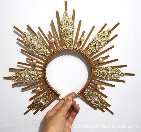 hair clips & barrettes goddess crown spiked headband wicca festival party headpiece met gala sunburst zipper church headdress, Golden;silver
hair clips & barrettes goddess crown spiked headband wicca festival party headpiece met gala sunburst zipper church headdress, Golden;silver