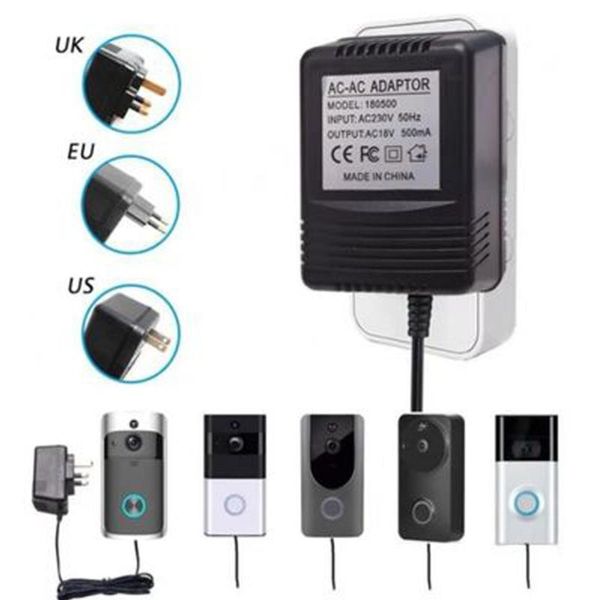 500mah AC Power Adapter EU US 110V 220V Transformer Charger For EKEN V5 Wireless Video Doorbell Camera Intercom Ring Doorbells
500mah AC Power Adapter EU US 110V 220V Transformer Charger For EKEN V5 Wireless Video Doorbell Camera Intercom Ring Doorbells