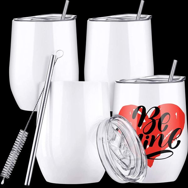 12oz sublimation blank wine tumbler cup heat transfer double wall insulated tumblers with stainless steel straw lid white
12oz sublimation blank wine tumbler cup heat transfer double wall insulated tumblers with stainless steel straw lid white