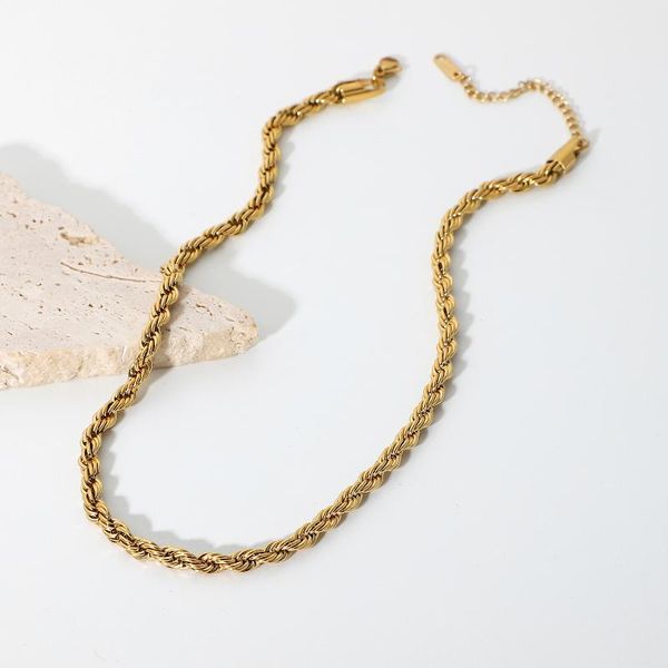 chains 5mm chunky twisted chain necklace women 18k gold stainless steel rope choker for hip jewelry, Silver
chains 5mm chunky twisted chain necklace women 18k gold stainless steel rope choker for hip jewelry, Silver