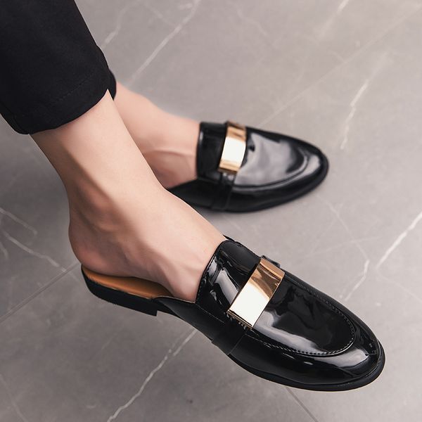 black half shoes for men patent leather shoes casual luxury shoes men fashion zapatos charol hombre erkek deri ayakkabi slippers
black half shoes for men patent leather shoes casual luxury shoes men fashion zapatos charol hombre erkek deri ayakkabi slippers