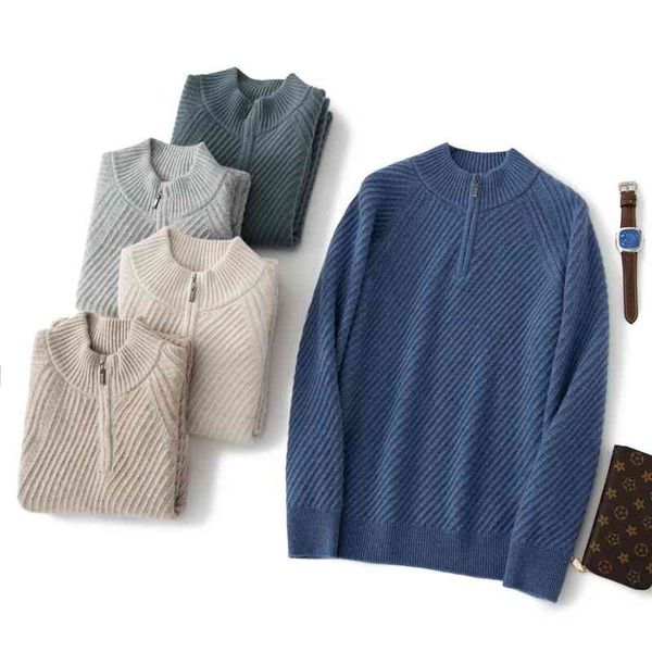pullover cardigan sweaters 21 autumn and winter cashmere zipper twill men's half high neck leisure business thick, White;black
pullover cardigan sweaters 21 autumn and winter cashmere zipper twill men's half high neck leisure business thick, White;black