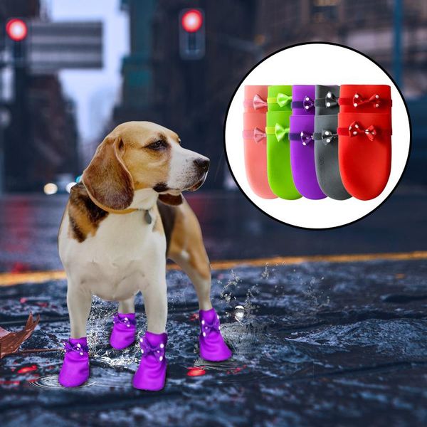 dog apparel 4 pcs/set waterproof pet shoes anti-slip rubber boots socks washable non slip outdoor for puppy supplies
dog apparel 4 pcs/set waterproof pet shoes anti-slip rubber boots socks washable non slip outdoor for puppy supplies