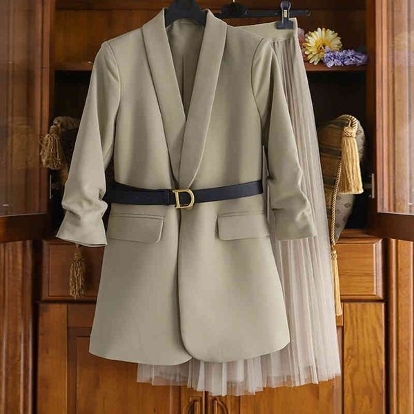 matching sets fashion clothing plus size notched full blazer jacket + slim high waist pleated mesh skirts elegant casual retro 210429, White
matching sets fashion clothing plus size notched full blazer jacket + slim high waist pleated mesh skirts elegant casual retro 210429, White