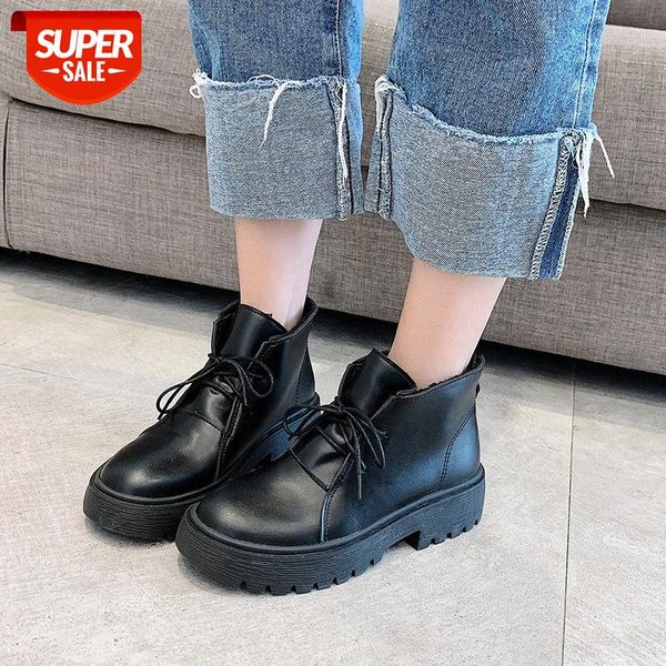 black retro women's british style martin boots spring japanese fashion casual student jk single shoes #mc0l
black retro women's british style martin boots spring japanese fashion casual student jk single shoes #mc0l
