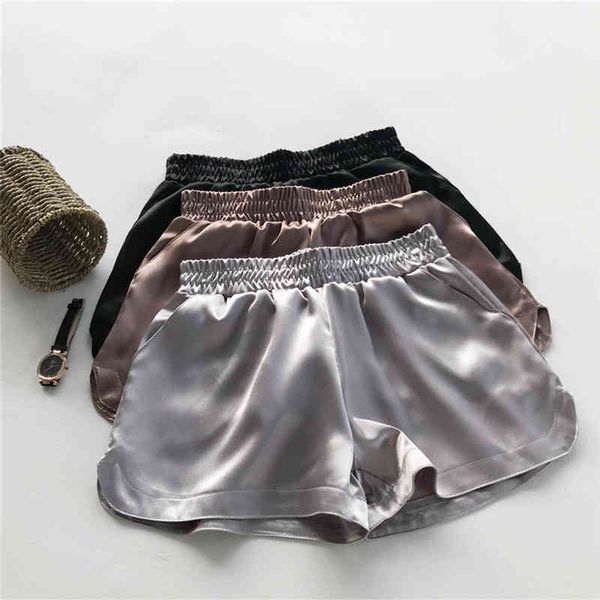 summer casual bottoms women satin faux silk shorts shiny glitter wide leg short trouser mid waisted 914-a079 210304, White;black
summer casual bottoms women satin faux silk shorts shiny glitter wide leg short trouser mid waisted 914-a079 210304, White;black