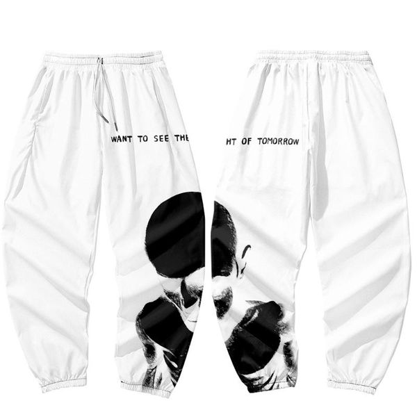 men's pants spring autumn men casual hip hop cargo loose trousers jogger sweatpants white skull print streetwear, Black
men's pants spring autumn men casual hip hop cargo loose trousers jogger sweatpants white skull print streetwear, Black