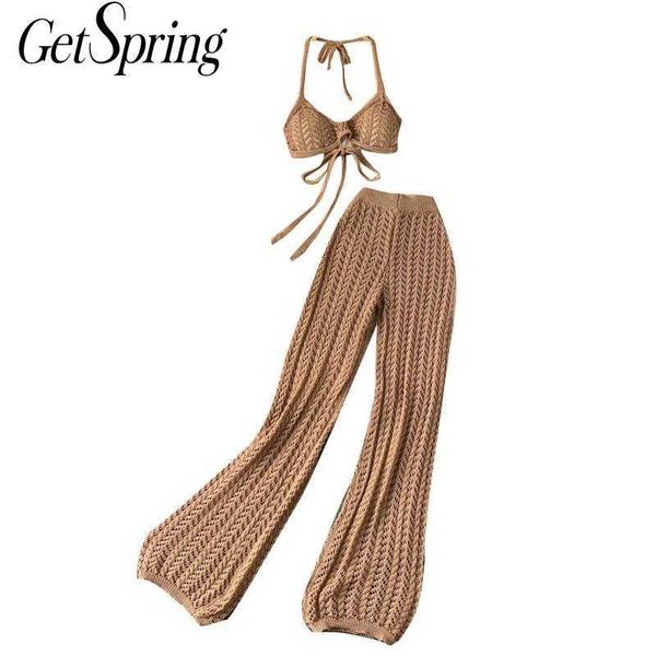 getspring women set pant sets short hollow out high waist wide leg pants summer beach style lady 210601, White
getspring women set pant sets short hollow out high waist wide leg pants summer beach style lady 210601, White
