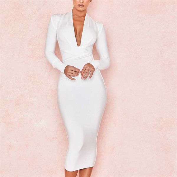 autumn deep v neck women bandage dress full sleeves celebrity bodycon dress club vestidos evening party dresses 211023, Black;gray
autumn deep v neck women bandage dress full sleeves celebrity bodycon dress club vestidos evening party dresses 211023, Black;gray