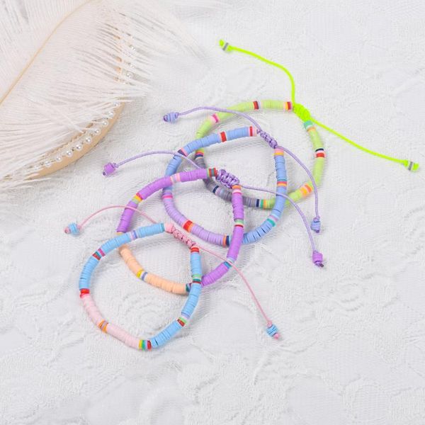 beaded, strands fashion colorful hand-woven adjustable elastic polymer clay bracelet for women boho gift friend couple, Black
beaded, strands fashion colorful hand-woven adjustable elastic polymer clay bracelet for women boho gift friend couple, Black