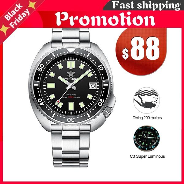 wristwatches watch 1970 automatic nh35 sapphire crystal dive watches 200m waterproof mens luxury mechanical wristwatch sd1970 store, Slivery;brown
wristwatches watch 1970 automatic nh35 sapphire crystal dive watches 200m waterproof mens luxury mechanical wristwatch sd1970 store, Slivery;brown
